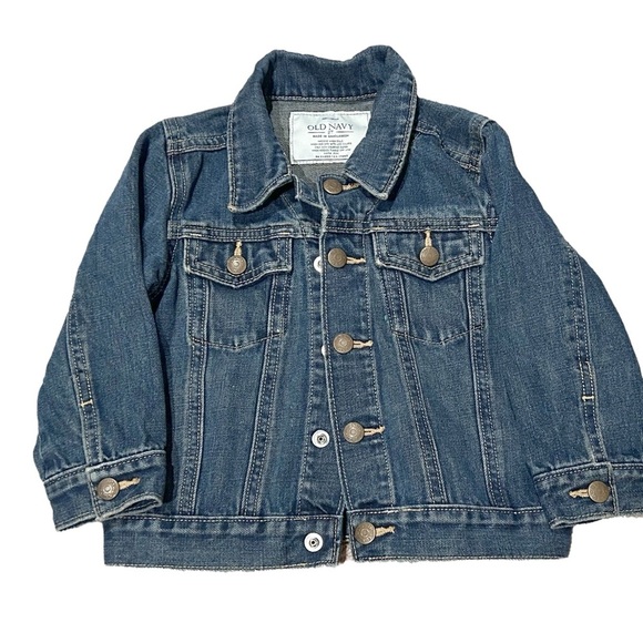 Old Navy Other - Old Navy Toddler Denim Jacket Dark Wash Size 2T Button Up Lightweight New Withou